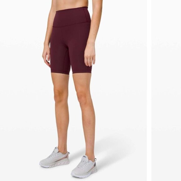 Lululemon Wunder Train High Rise Short 8" Cassis Size 4 - Picture 2 of 7